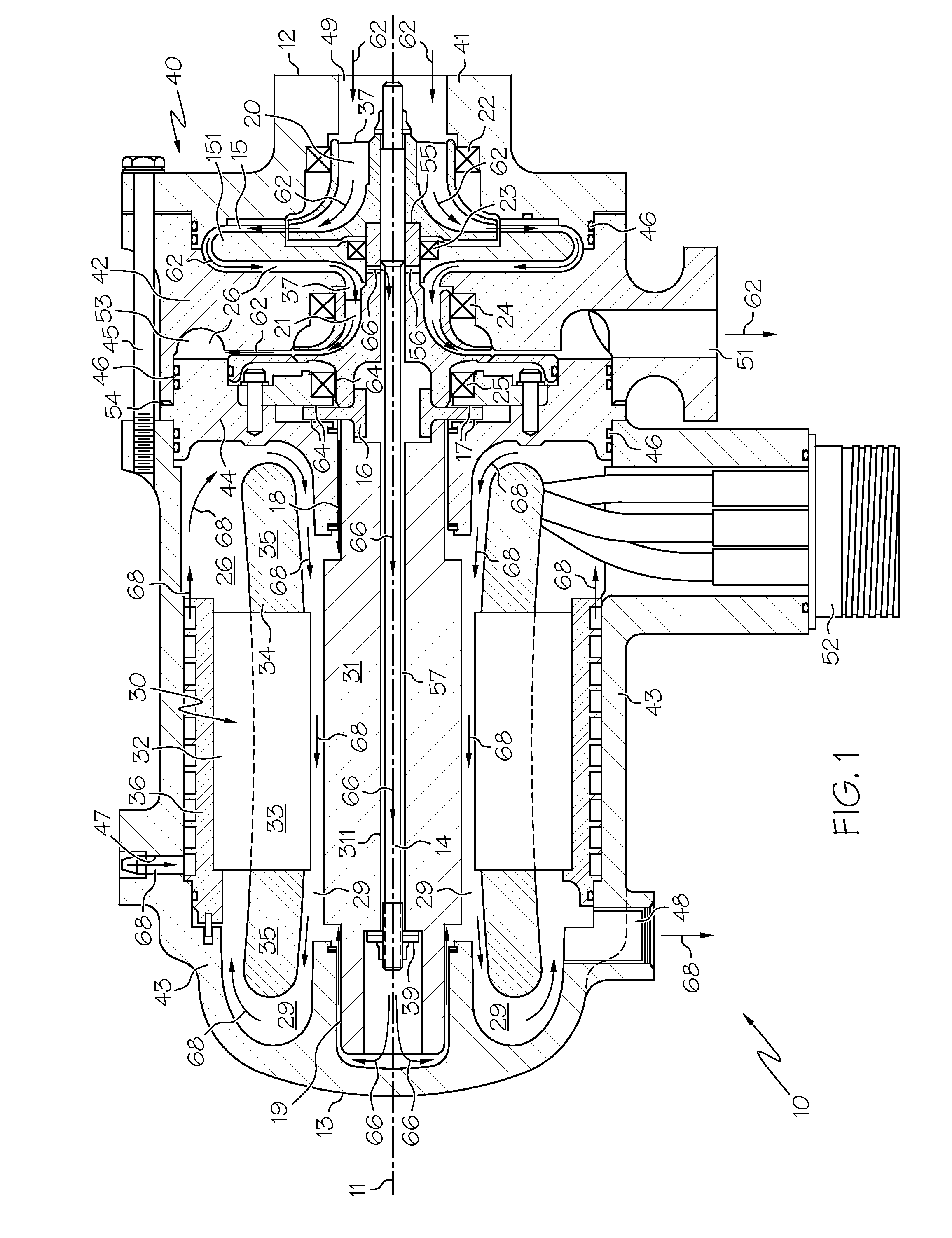 Two-stage vapor cycle compressor