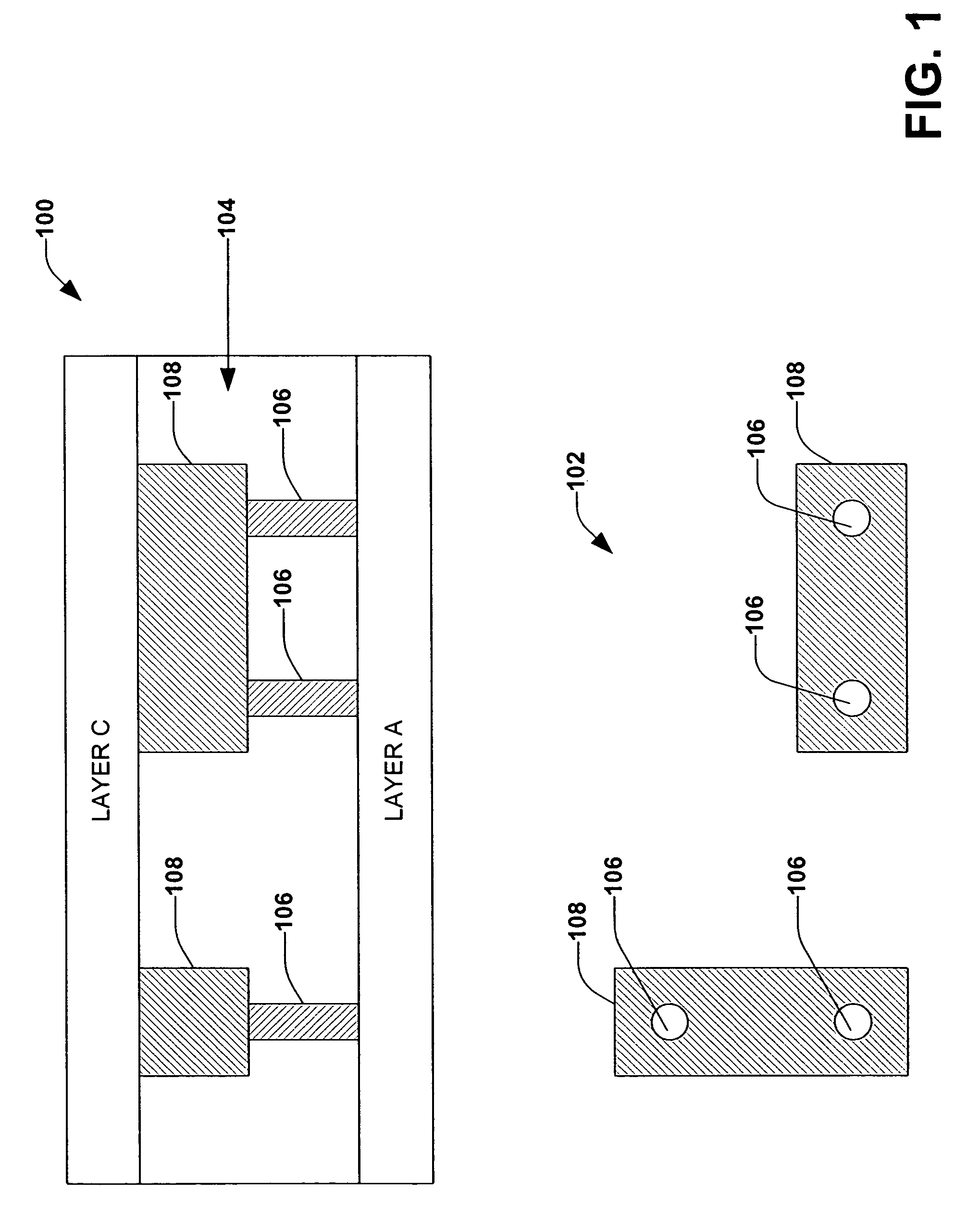 System and method for imprint lithography to facilitate dual damascene integration with two imprint acts