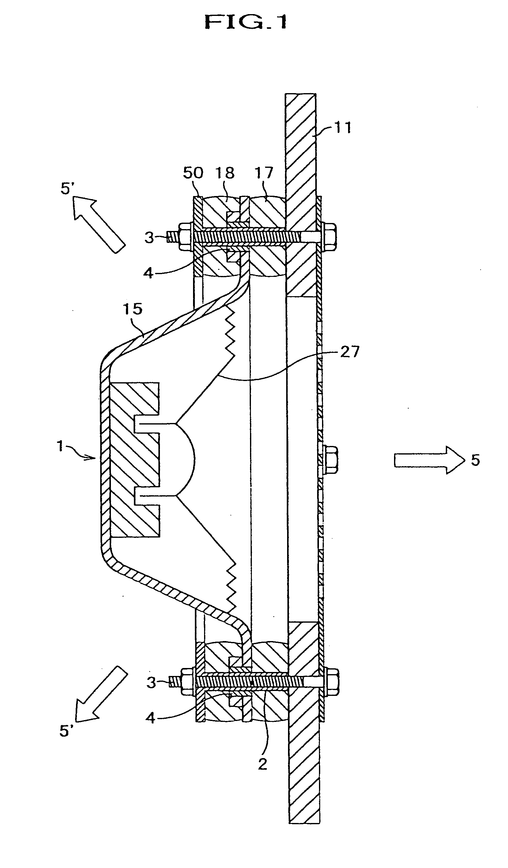 Structure around a speaker unit and applied electric or electronic apparatus thereof
