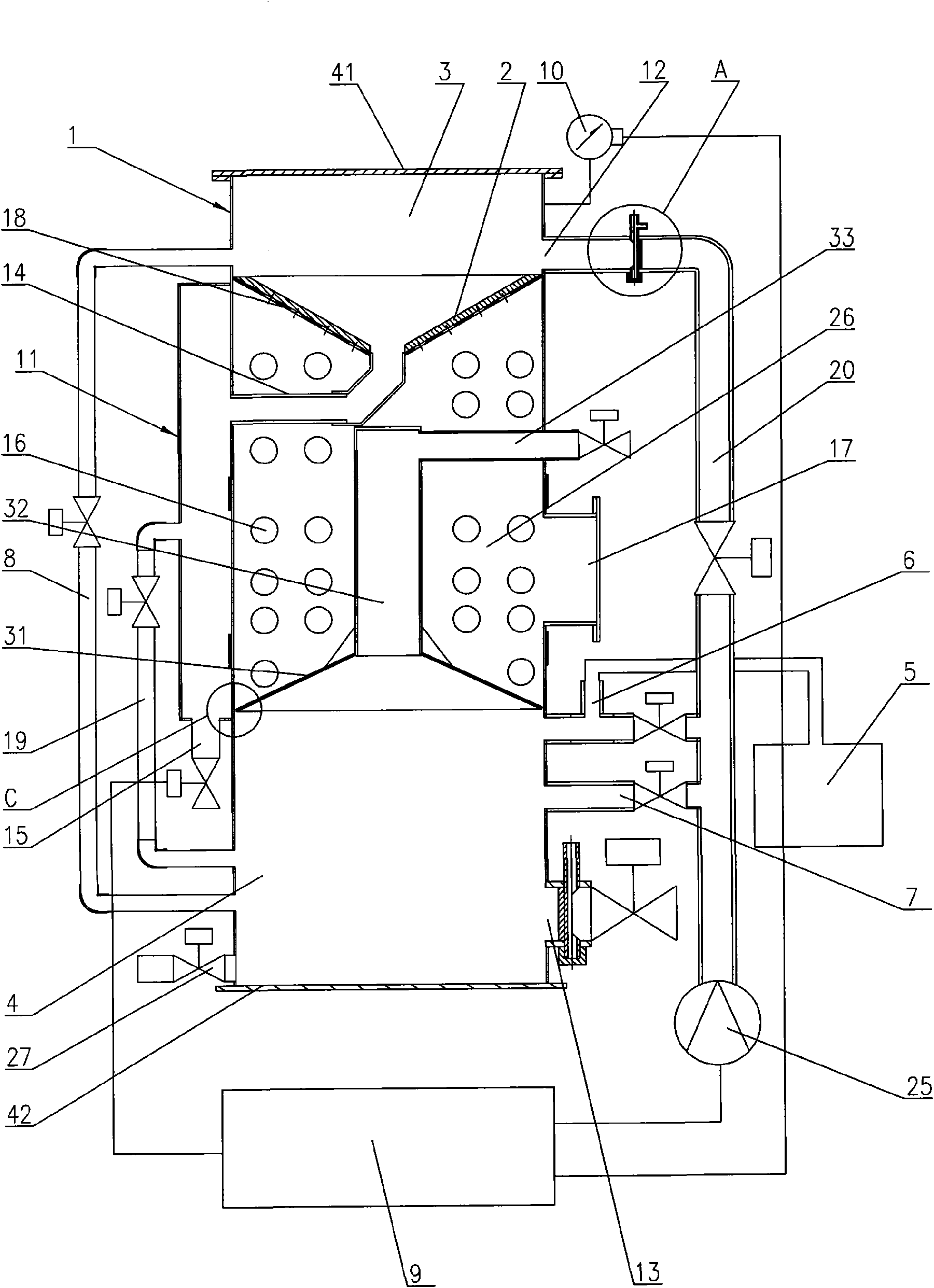 Multifunctional circulating water treatment device