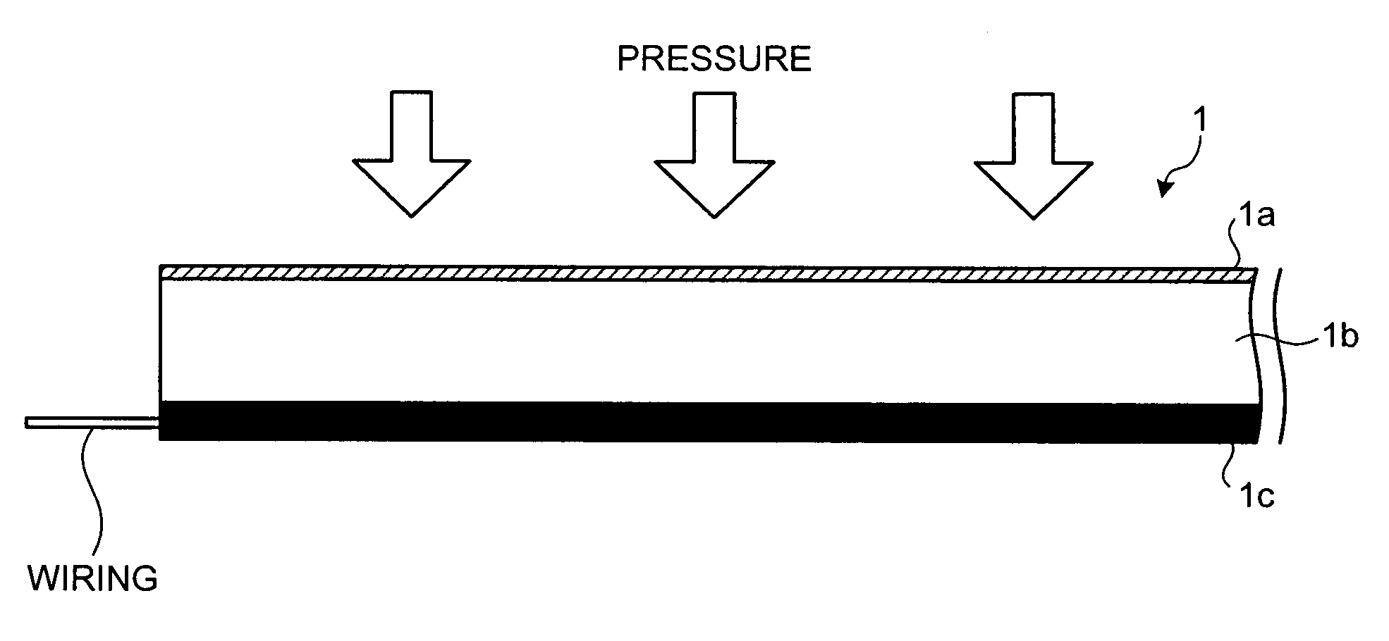 Pressure sensor and device for measuring pressure