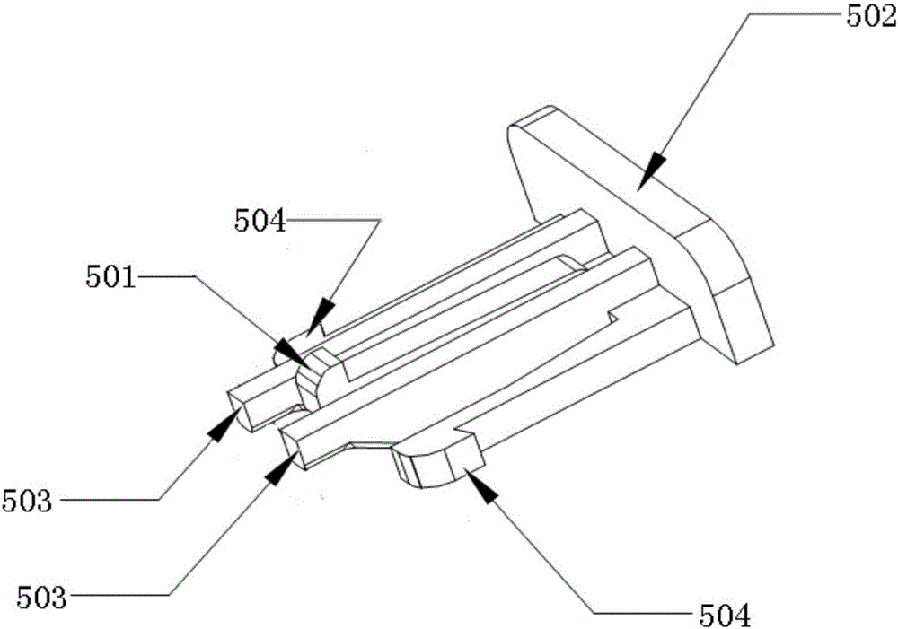 Handle-type high-voltage connector