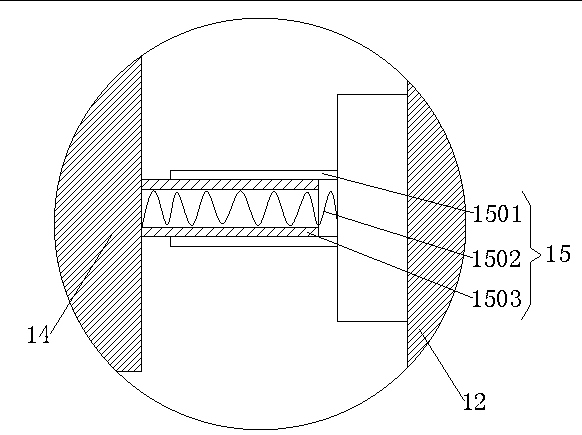 Camera fixing device for security and protection monitoring engineering