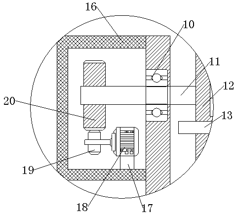 Camera fixing device for security and protection monitoring engineering