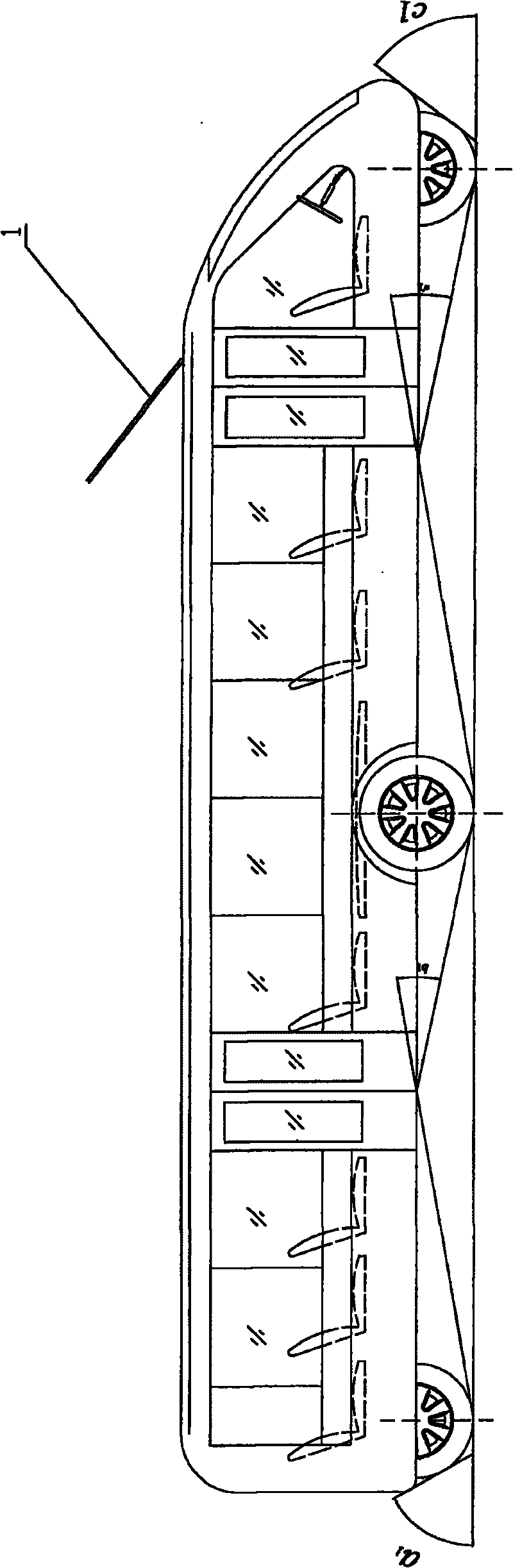 Quasi-rhombus city public streetcar