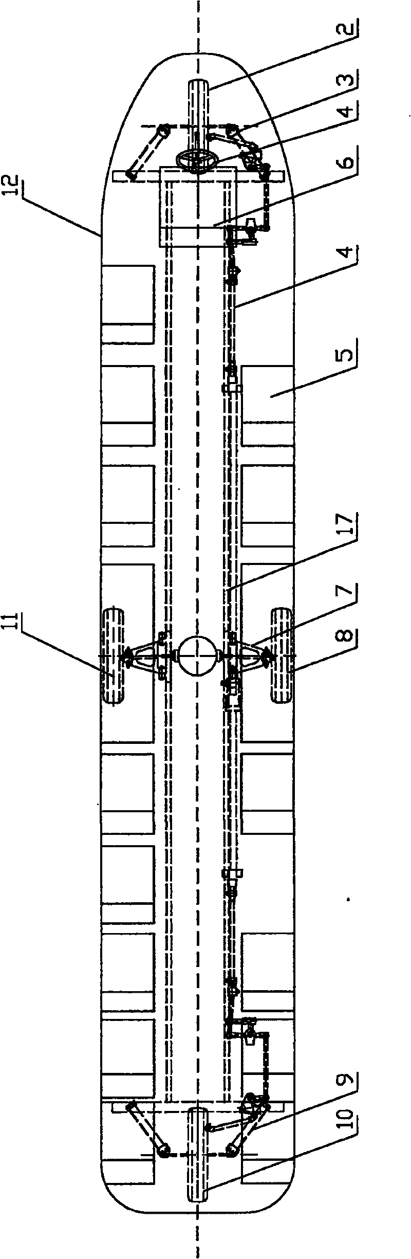 Quasi-rhombus city public streetcar