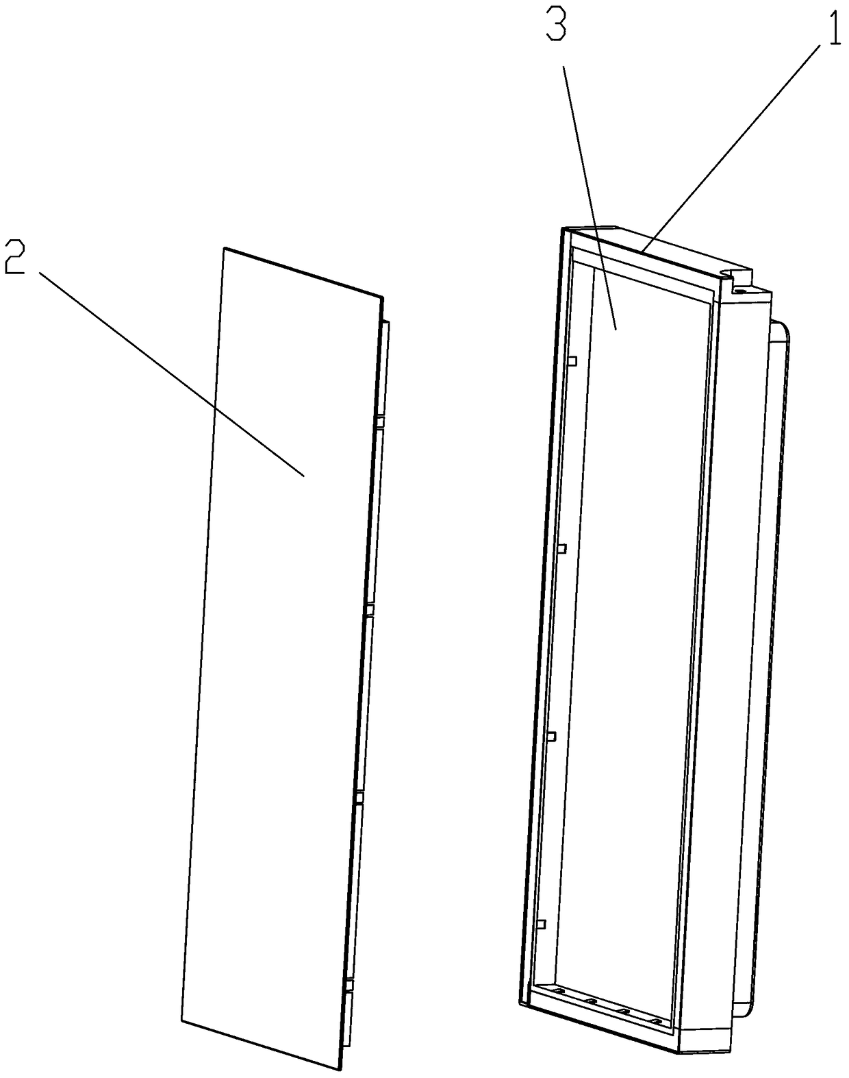 Display screen assembly connecting structure for household electrical appliance products