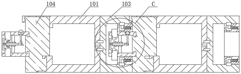 A wood-plastic composite material profile that is easy to connect