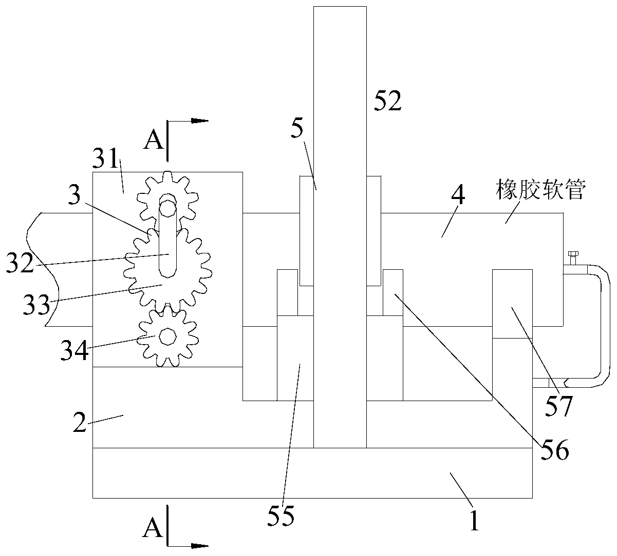 Manufacturing and machining method of rubber hose