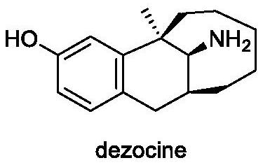 Asymmetric synthesis method of dezocine key intermediate