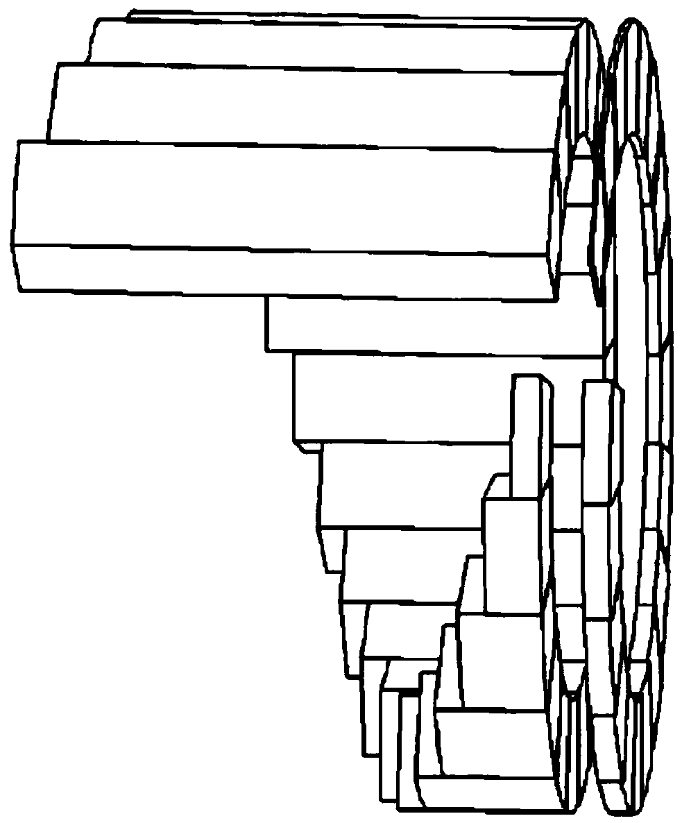 A double-disc rotary compact energy reducer and its application method