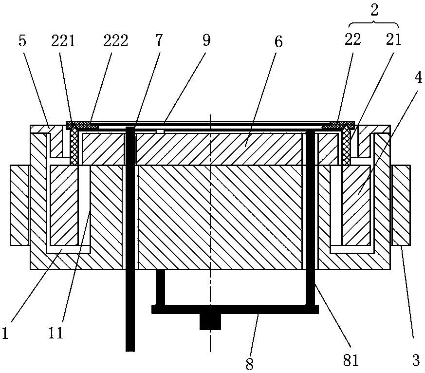 A slide table for rapid heat treatment equipment