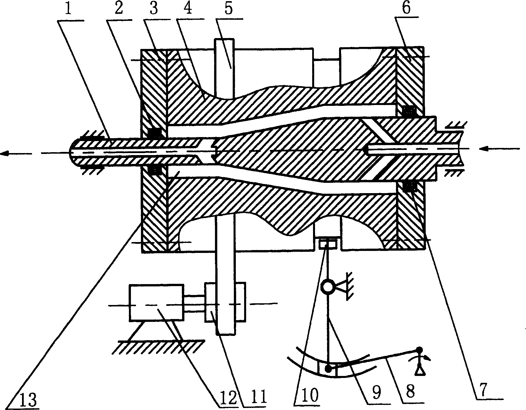Auxiliary formation device of polymer product