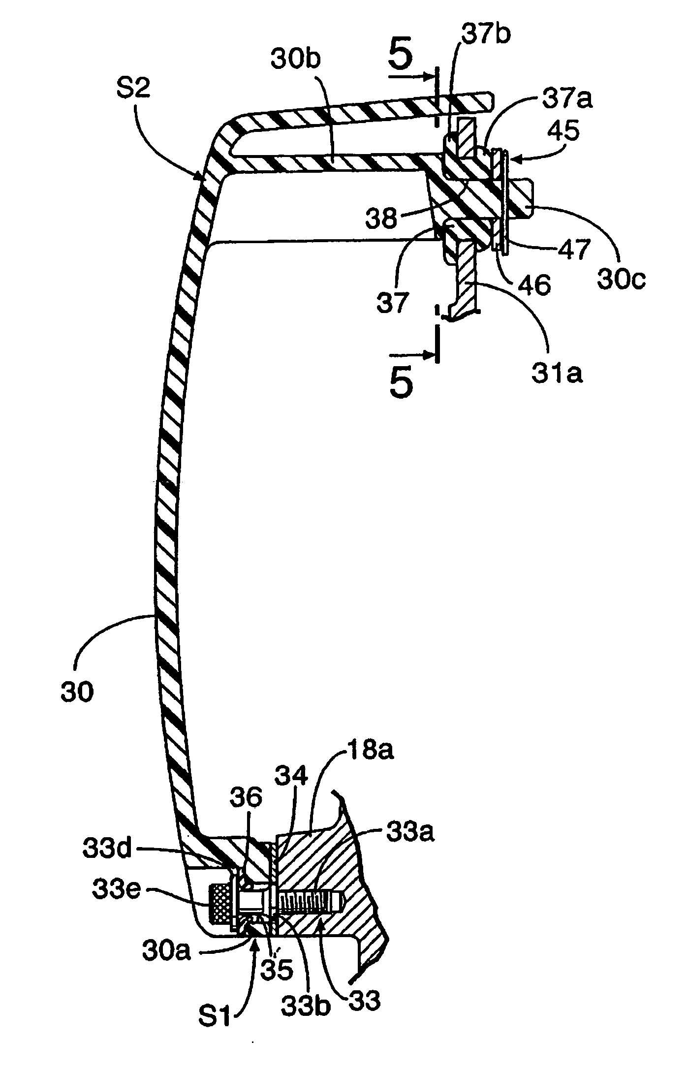 Cover supporting structure for light vehicle