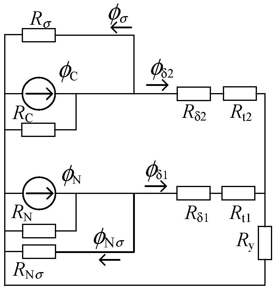 Magnetic circuit split type v-type parallel combined magnetic pole adjustable flux motor