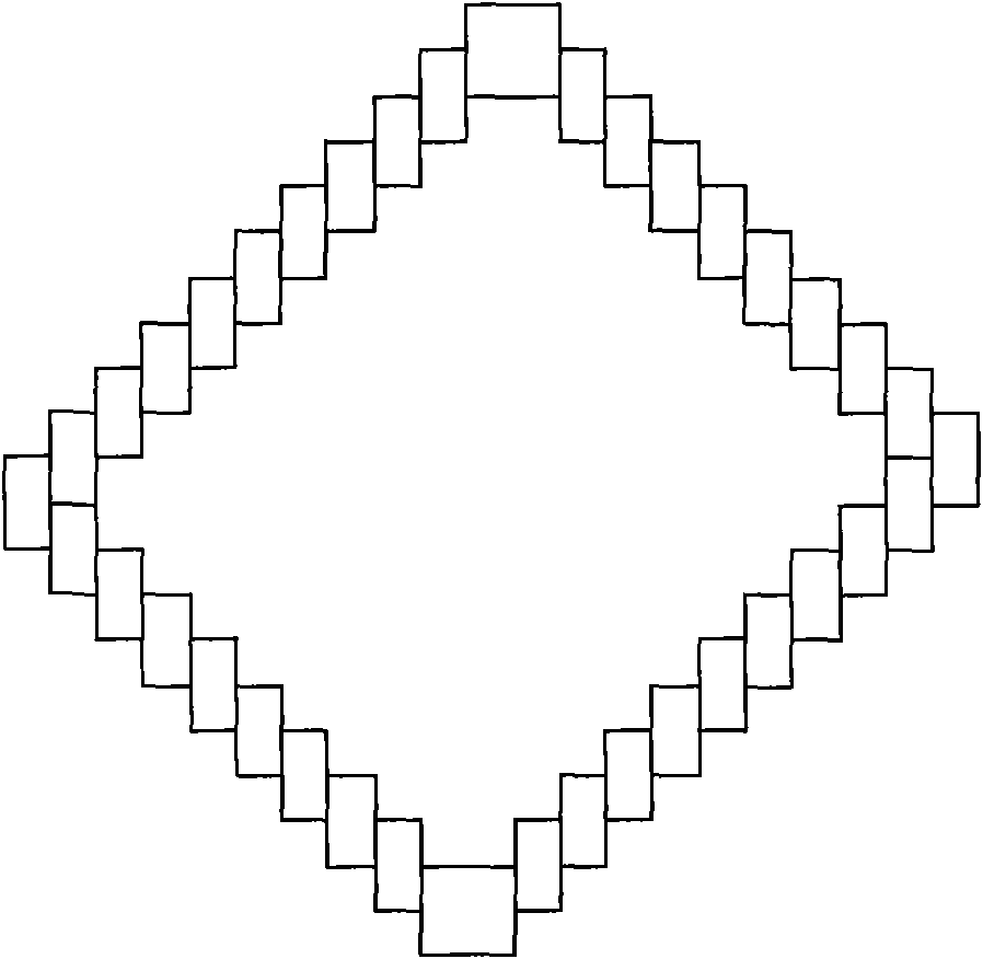 Method for building beamless roof