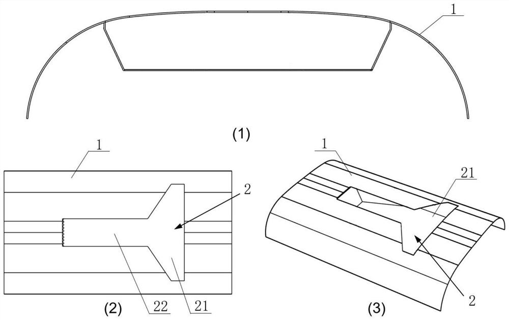 Pantograph sinking platform coating structure