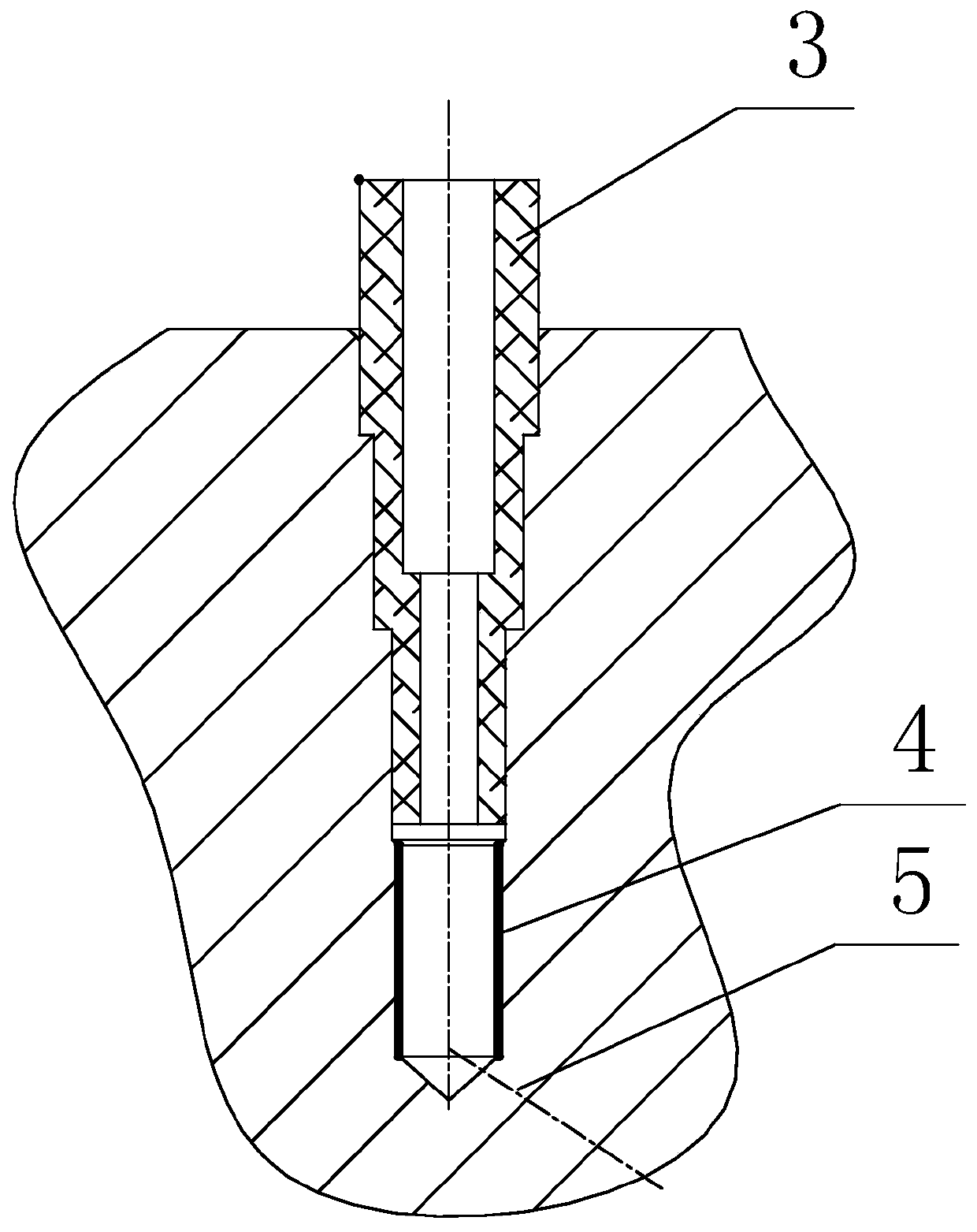 Hard anodizing method of deep-hole aluminum parts and deep-hole aluminum parts made therefrom