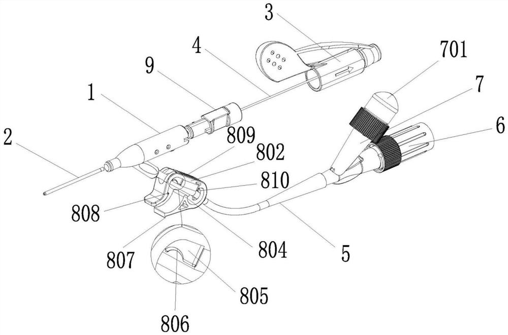 Disposable continuous positive pressure remaining needle