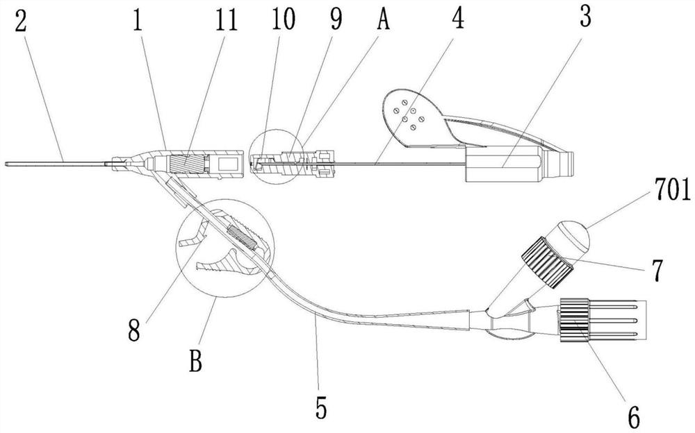 Disposable continuous positive pressure remaining needle