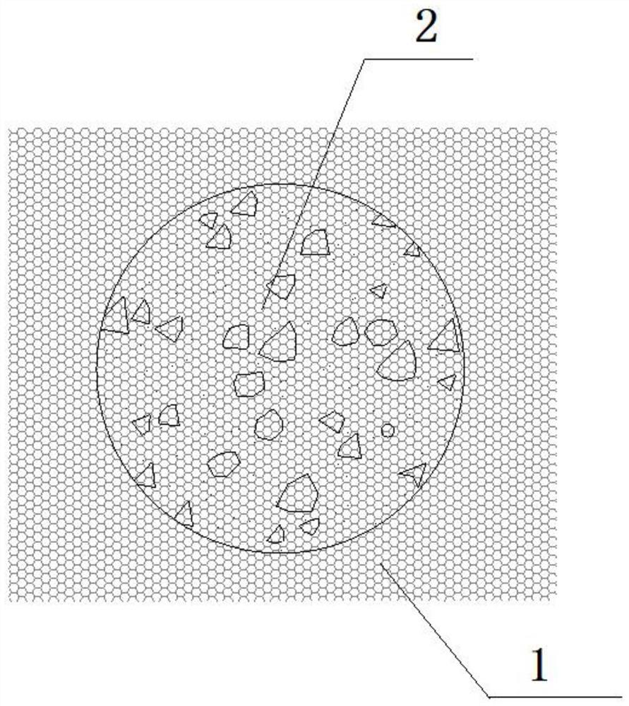 Method for judging sand ratio of hardened concrete