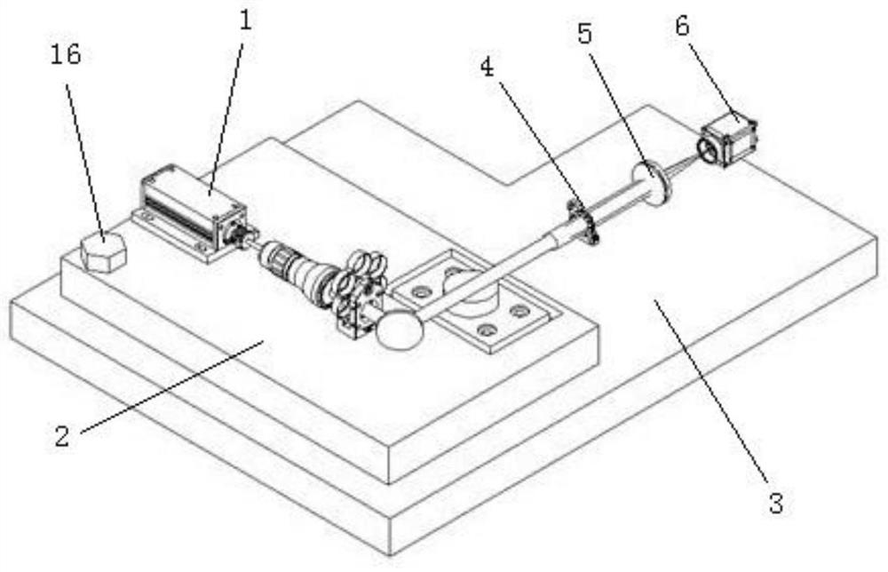 Laser output module positioning switching mechanism and calibration method