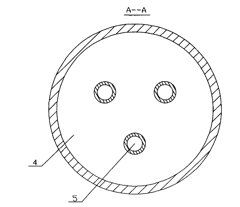 Blowing tube material returner used for circulating fluidized bed boiler