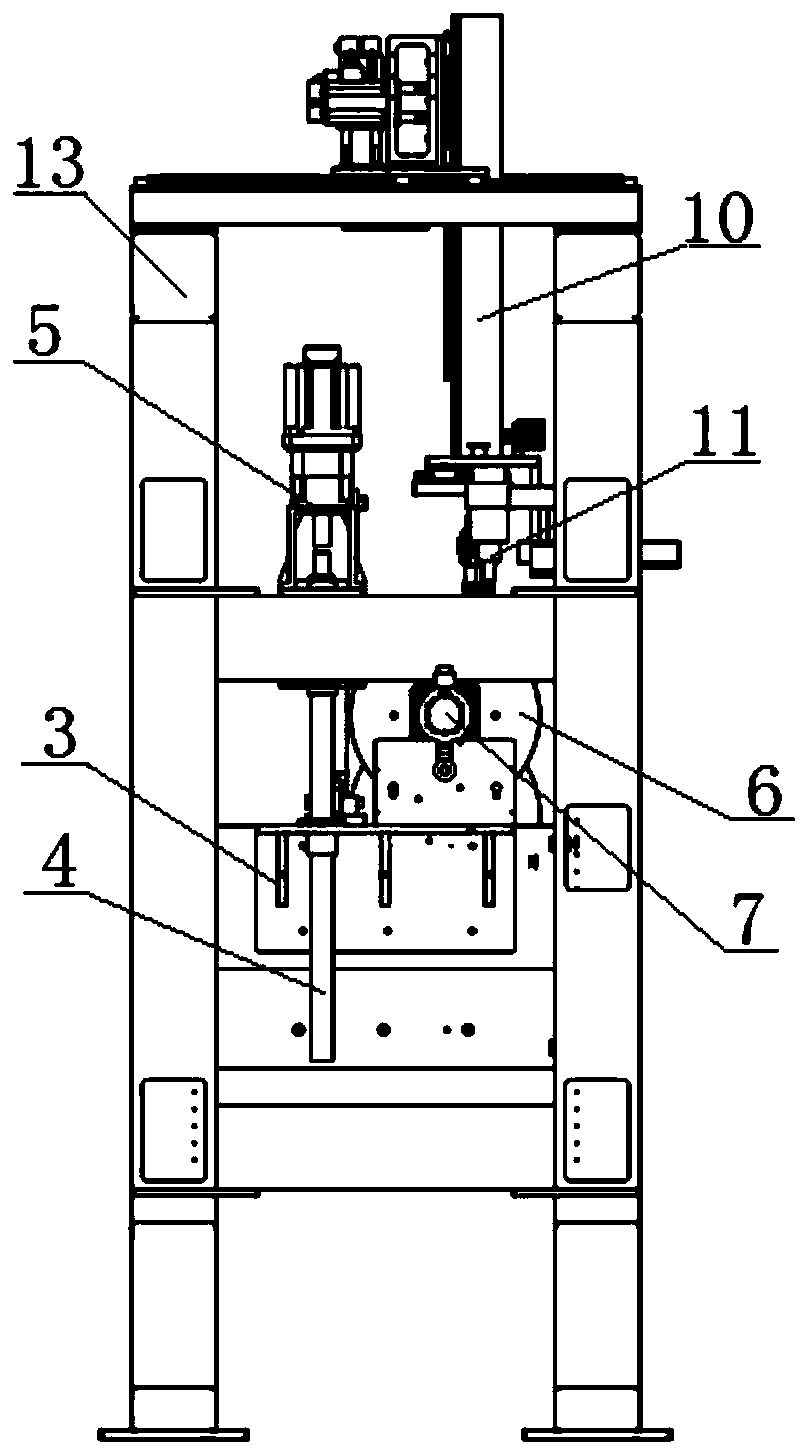 An automatic nailing machine for an optical cable reel