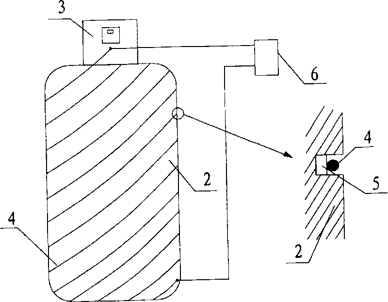 Explosion-proof steel cylinder with pre-tensioning conductive wire and conductive wire setting method thereof