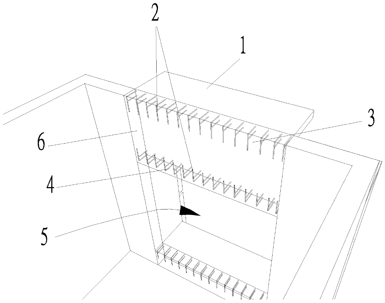 Prefabricated bay window unit components, prefabricated bay window and construction method