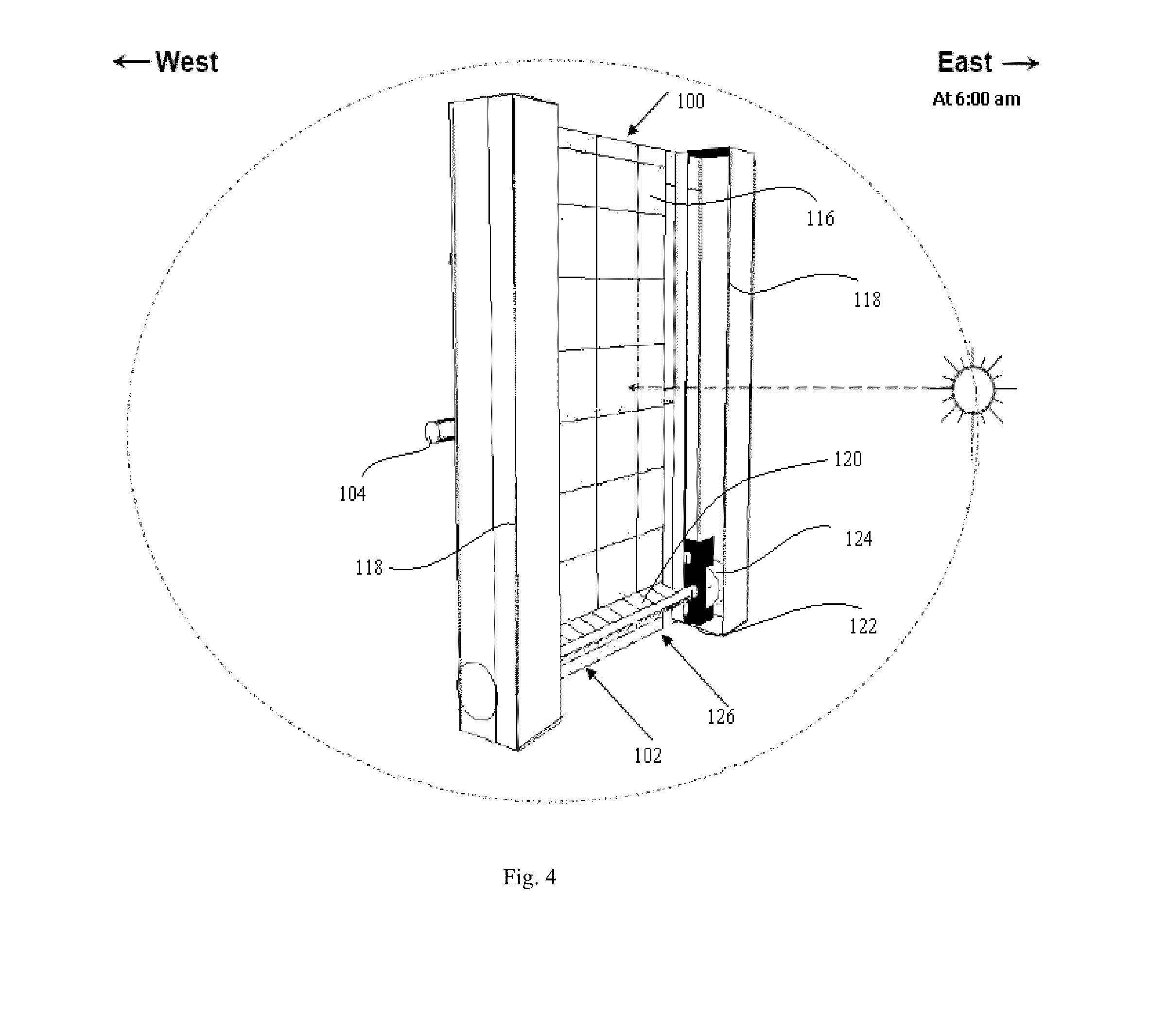 Sun tracking mechanism with automated cleaning arrangement for solar panel