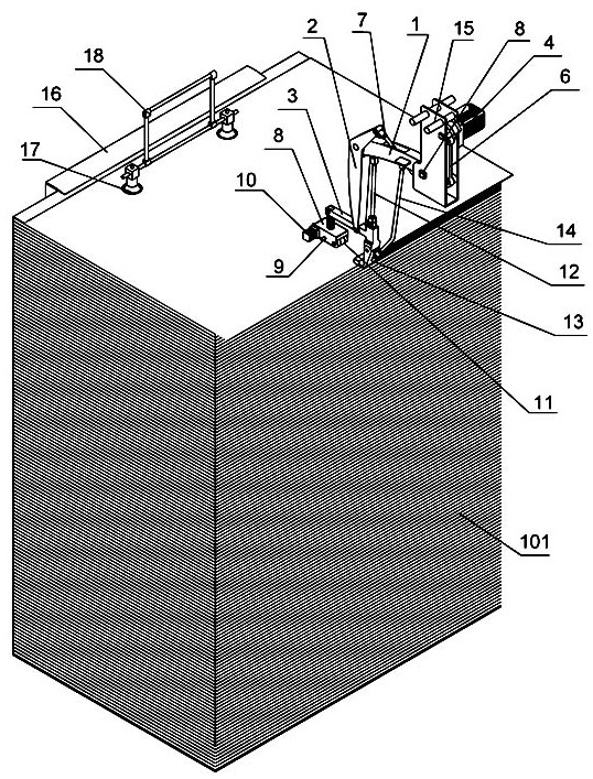 Full-automatic paper feeding bionic robot