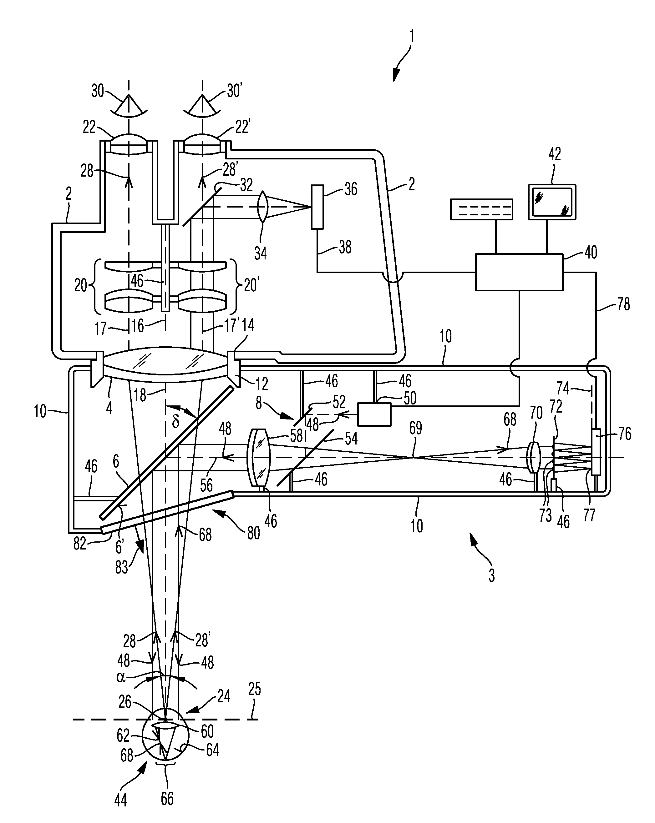 System for wavefront analysis and optical system having a microscope and a system for wavefront analysis