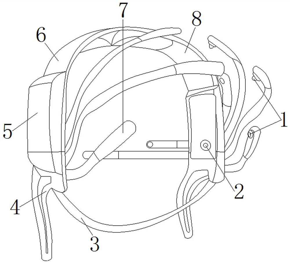 Electroencephalogram examination fixing device for children