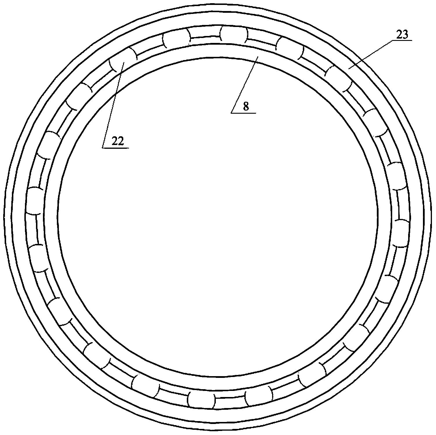 Internal contact conical ring type continuously-variable transmission