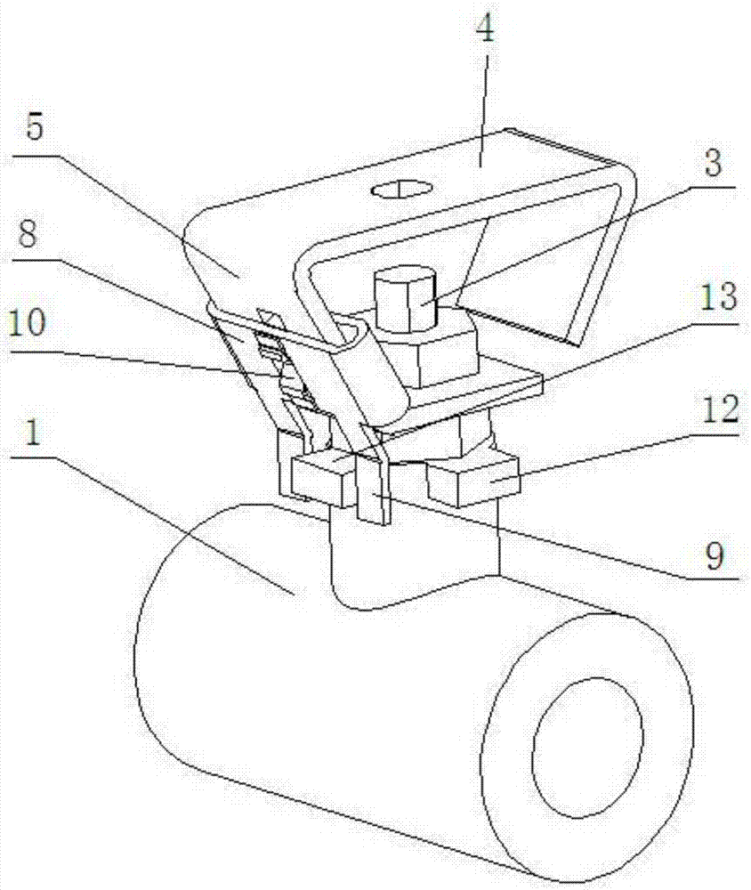 Self-locking type ball valve device