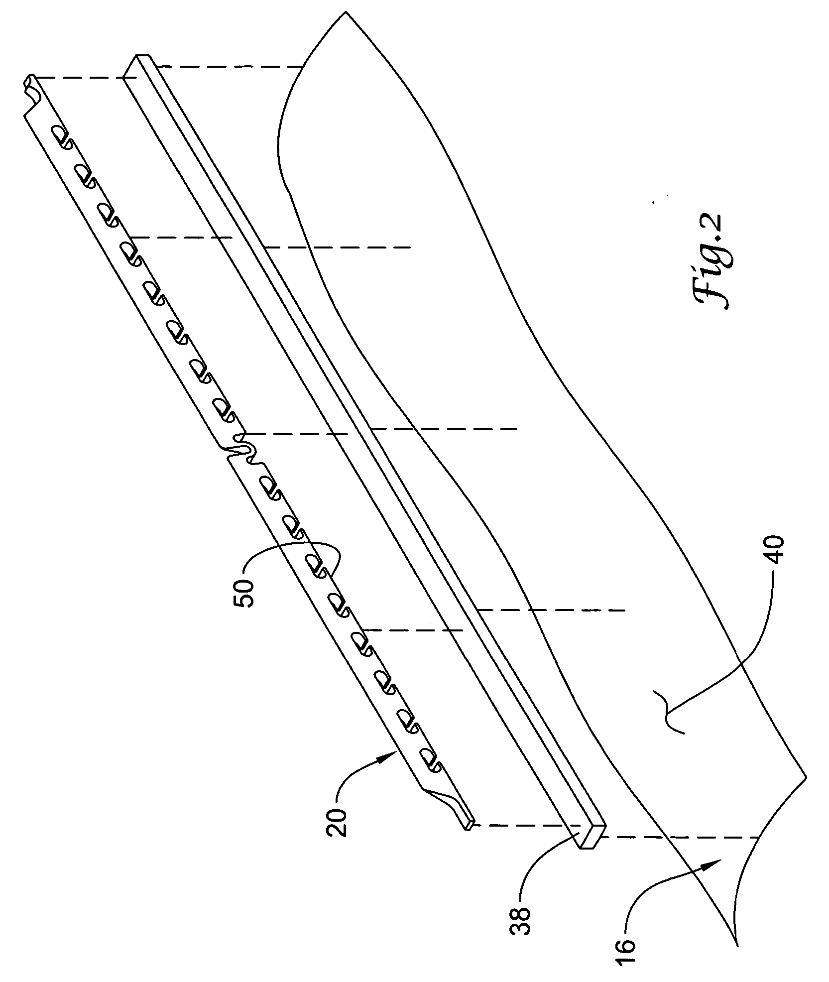 Cutting balloon catheter having a segmented blade