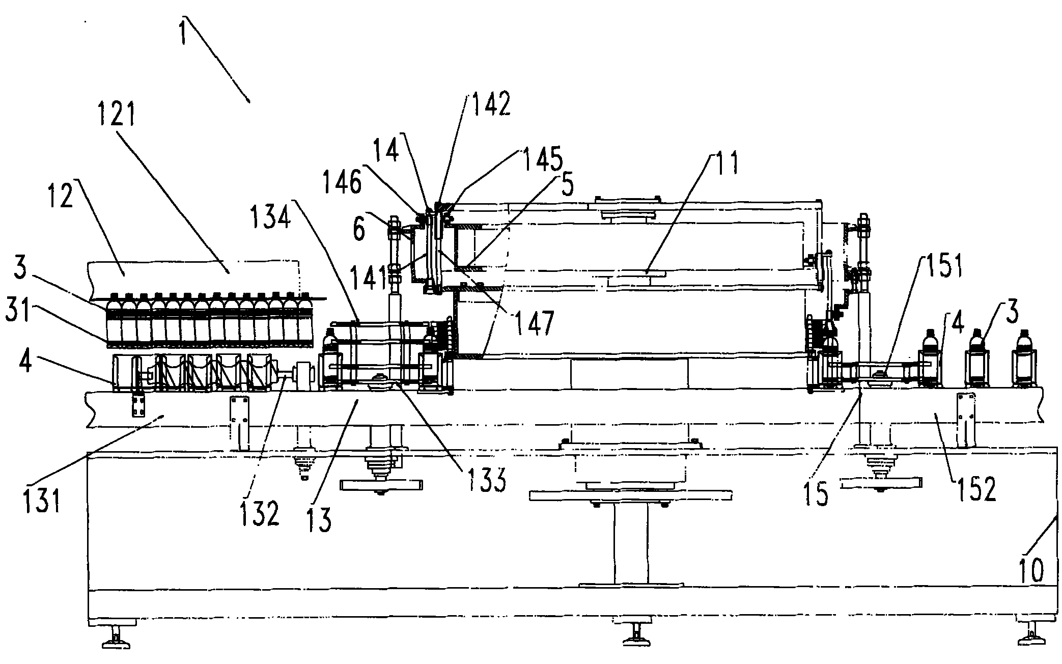 Energy-saving hot filling auxiliary device