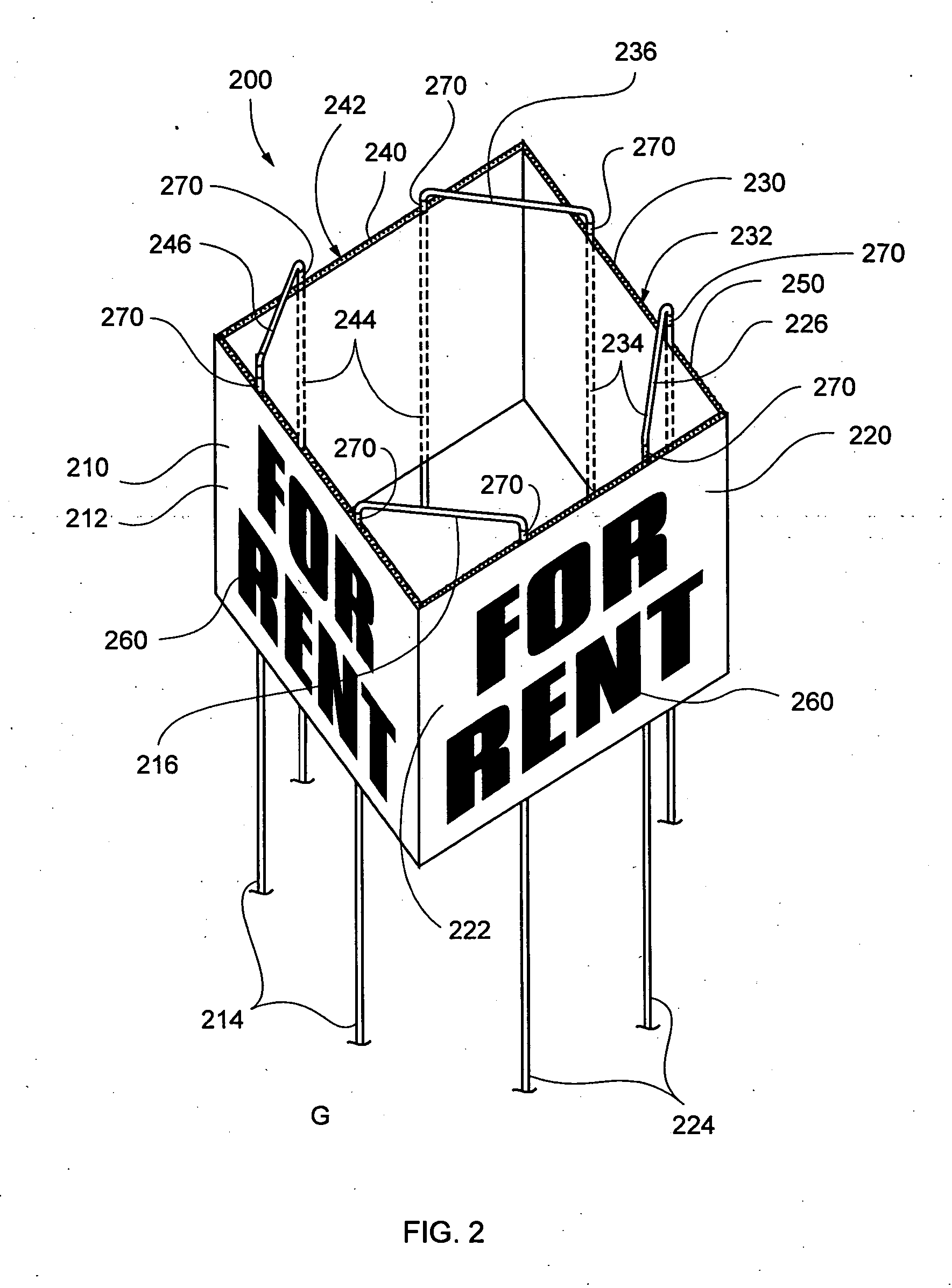 Outdoor display sign and method of use thereof