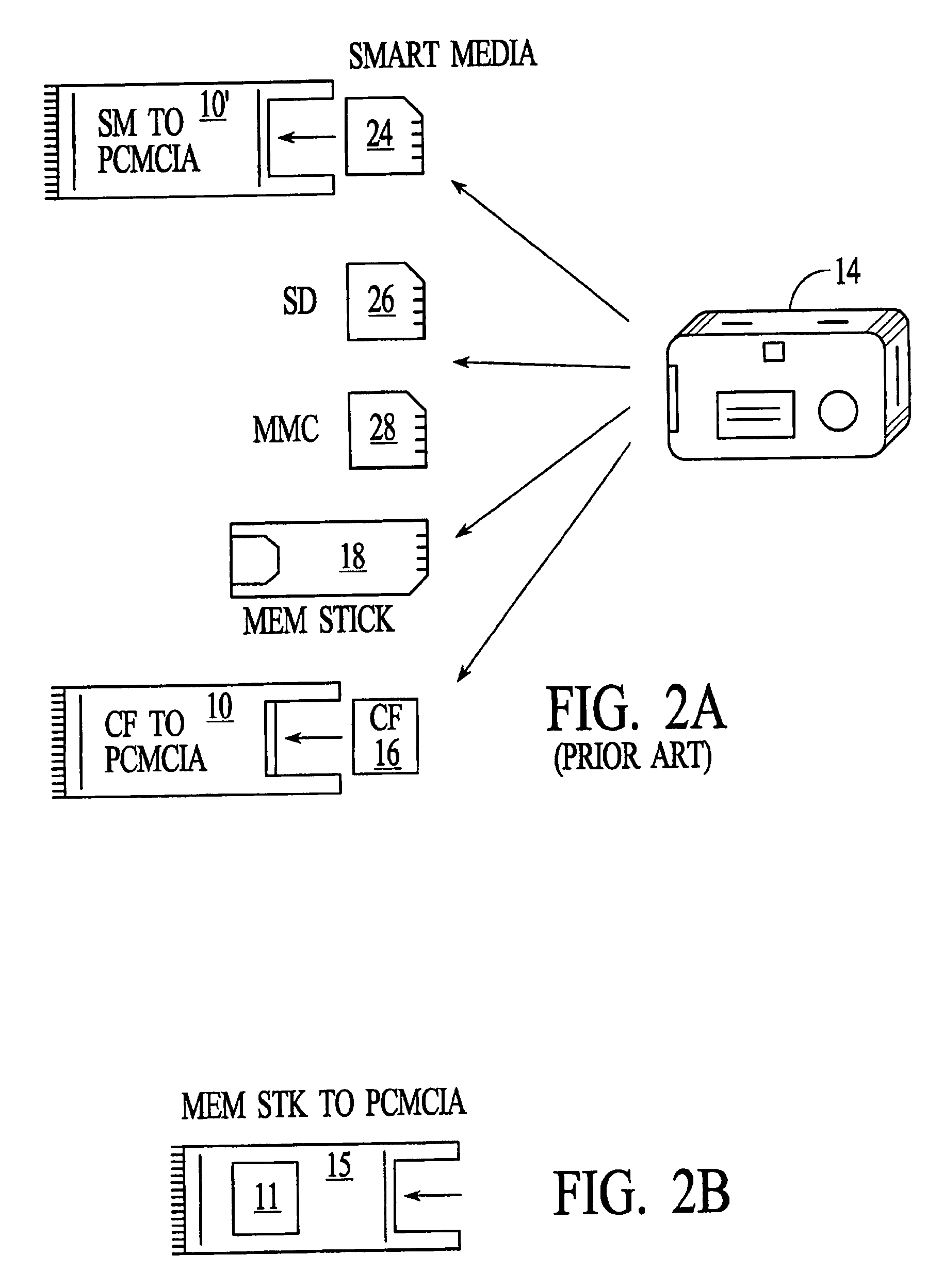 Flashtoaster for reading several types of flash-memory cards with or without a PC