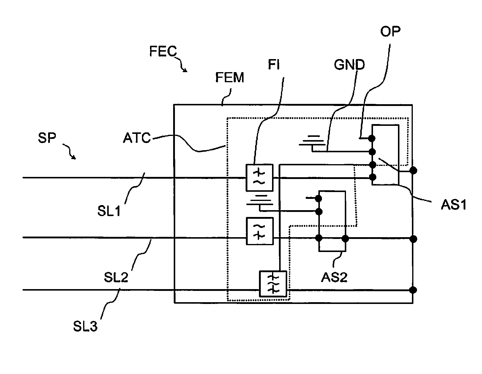 Front-end circuit for improved antenna performance