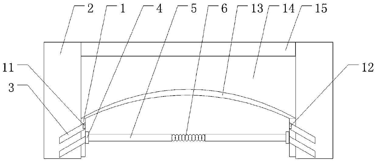 Highway bridge expansion joint monitoring connection device