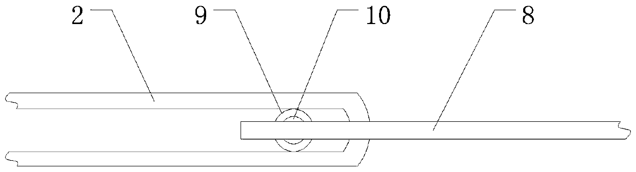 Highway bridge expansion joint monitoring connection device