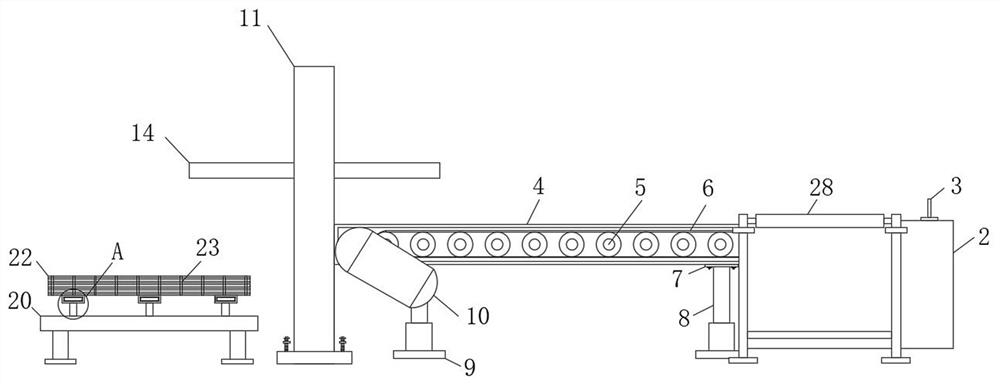 Automatic stacking device of lithium battery modules for new energy vehicle