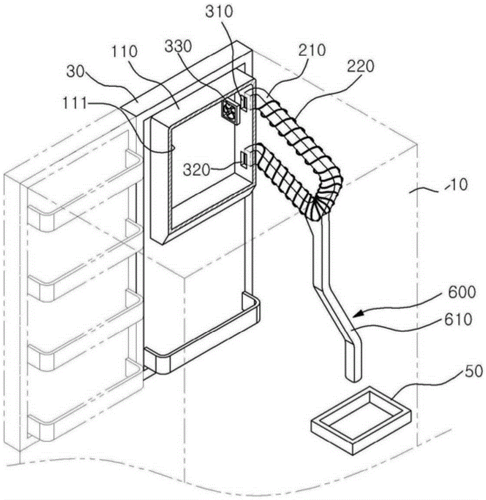 Ice making system and method for a refrigerator