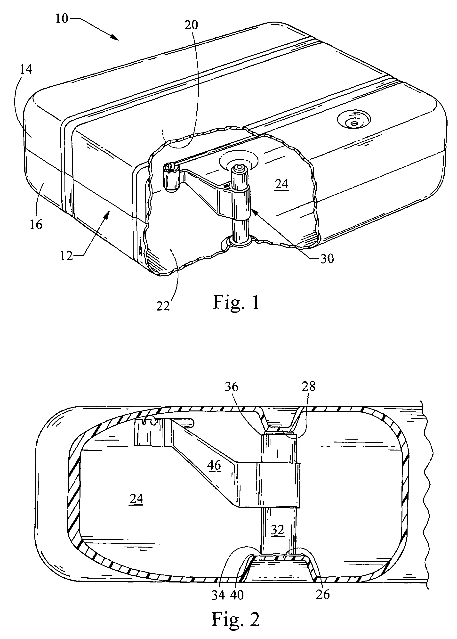 Fuel tank system having enhanced durability and reduced permeation