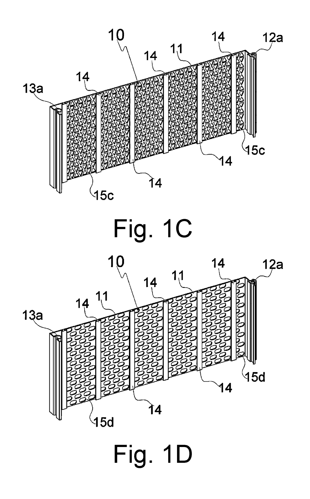 Modular, multiperforated permanent formwork construction system for reinforced concrete