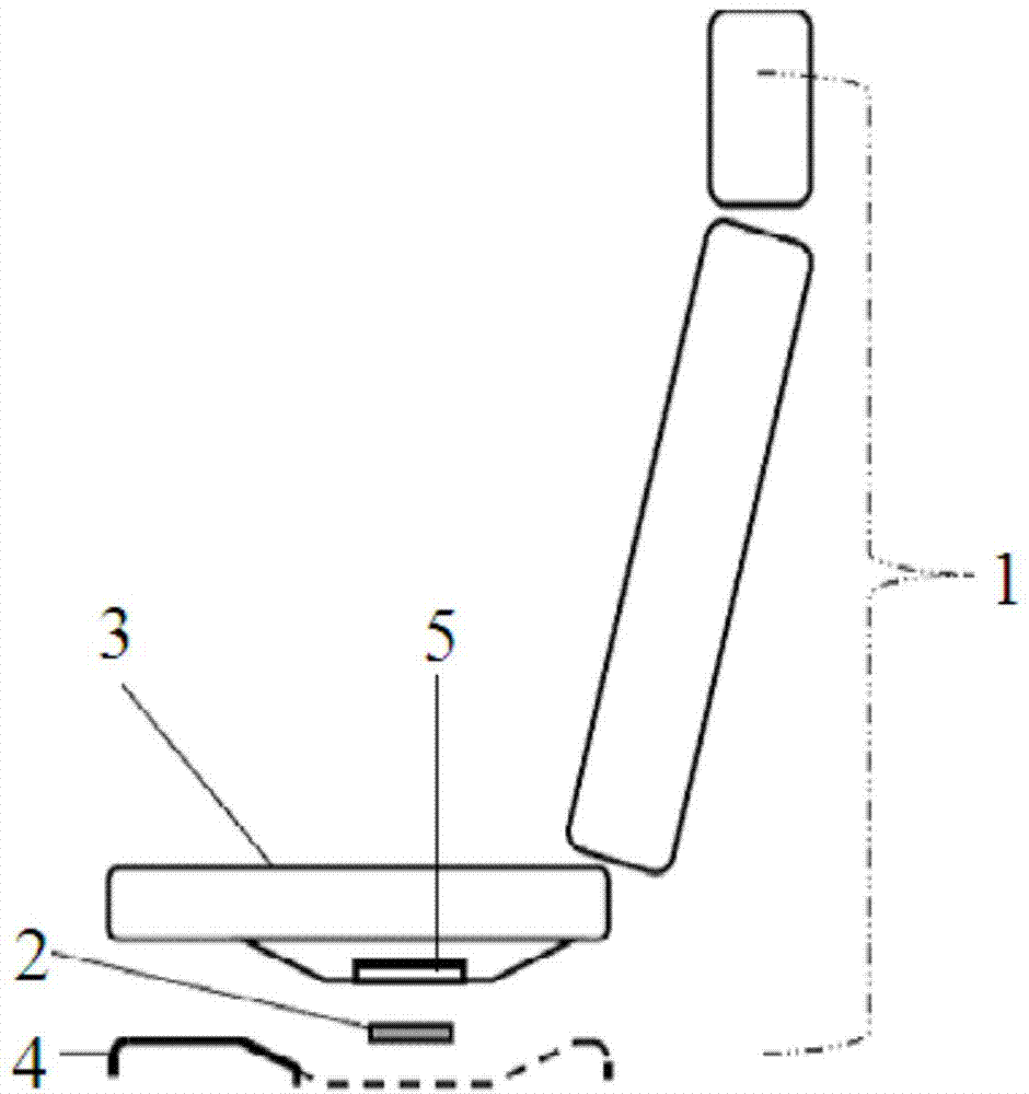 Elastic cushion type safety belt reminding device