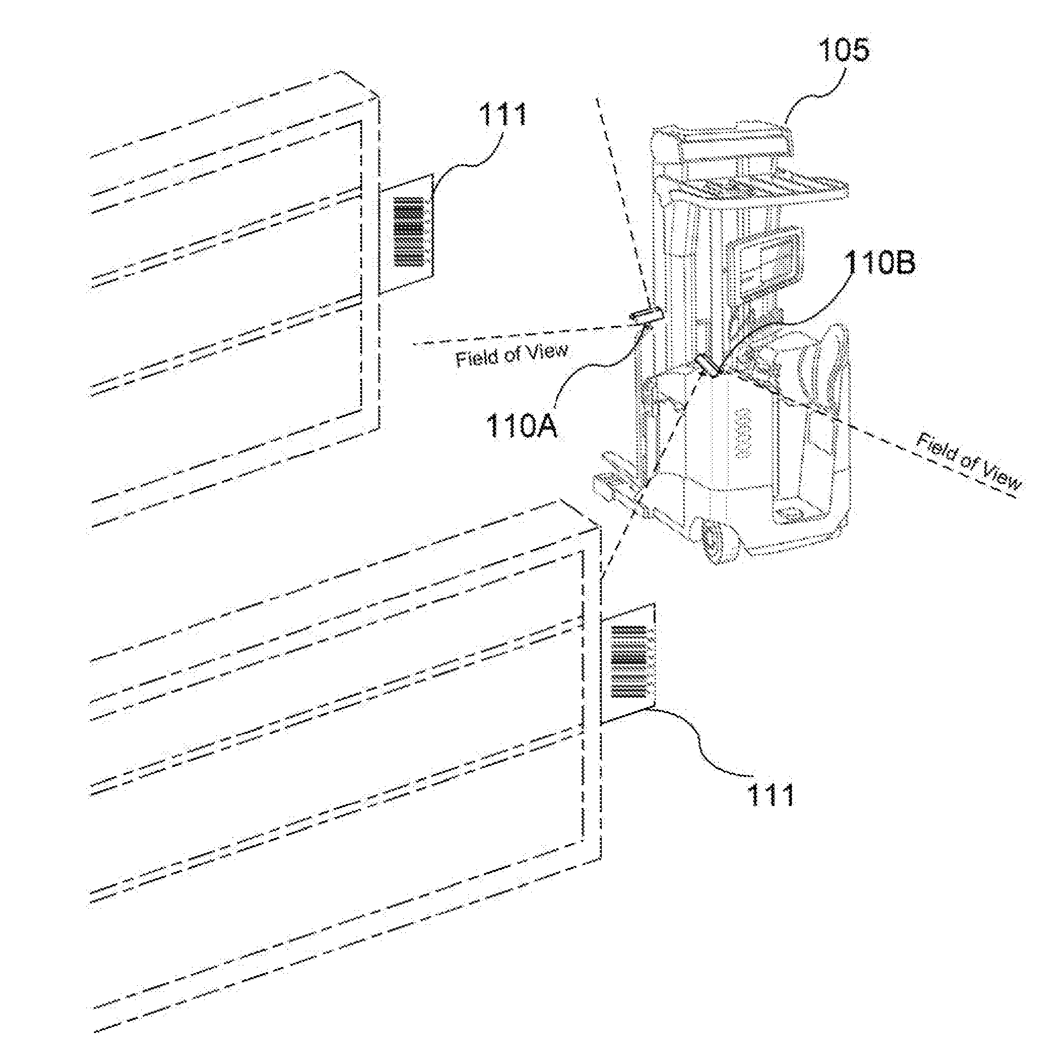 Industrial vehicle positioning system and method