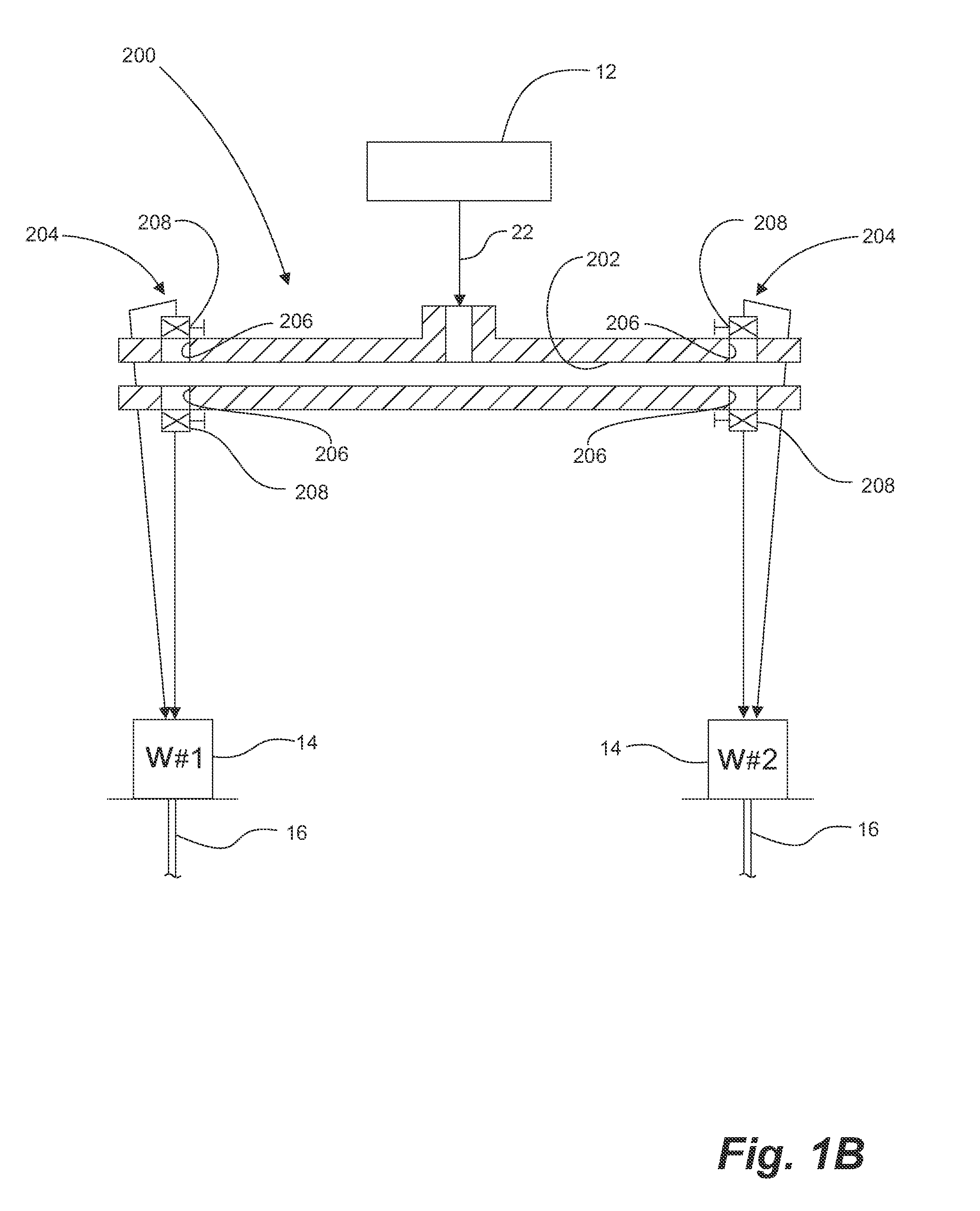 Manifold and system for servicing multiple wells
